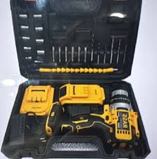 SET DE TALADRO 2 BATERIAS 21 V 26 PZ AMARILLO HASS/ AM